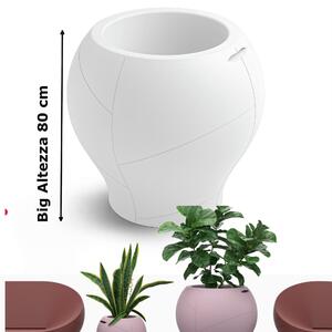 Vaso dalle forme morbide e avvolgenti, Vera Pot BIG Dimensioni 80x h 76,5 cm - OUTDOOR INDOOR- OPA COLORE Bianco Perla