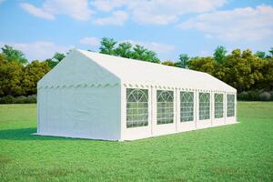 Tenda per feste, dimensioni 4x12 metri, PVC standard, 500 g/m², colore bianco