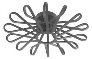 Plafoniera Lindby Kaelen, nero, ferro, Ø 45 cm, E27