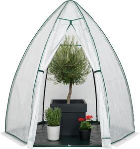 Tenda da svernamento e serra in plastica Westmann, colore menta-bianco, 200x200x200 cm