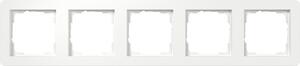 Cornice di copertura Gira 5f Gira E1 bianco puro m 0215151