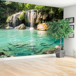 Carta da parati Erawan Waterfall 104x70 cm