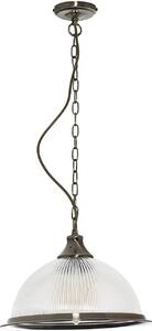 Lampada a sospensione Art Nouveau "Bärnau" in ottone antico, metallo e vetro, lampada a sospensione per il soggiorno e il tavolo da pranzo
