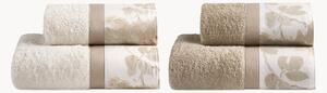 Set di 4 asciugamani in cotone Sanderson