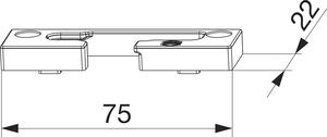 MACO parte di chiusura a ribalta soglia in PVC GKG 12/20-13 destra argento (359399)