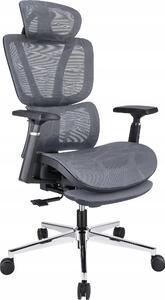 JUMI NEOVA sedia da ufficio sedia ergonomica regolabile per scrivania grigio braccioli con poggiapiedi