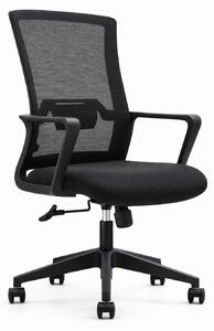 Sedia da ufficio ergonomica con schienale in rete e regolabile in altezza