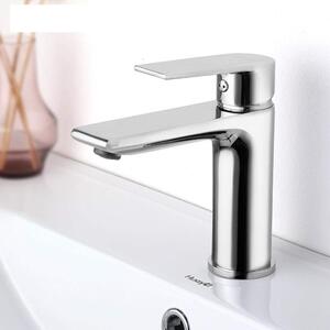Miscelatore monocomando in ottone per lavabo da bagno