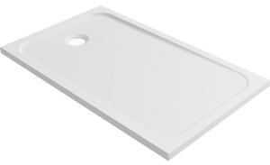 Piatto doccia SENSEA resina sintetica e polvere di marmo Easy 70 x 120 cm bianco