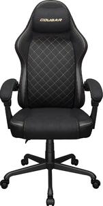 COUGAR CGR-FXF-GLB, Sedia da gaming universale, 120 kg, Seduta imbottita, Schienale imbottito, Nero, Nero