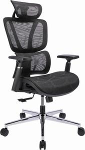 JUMI sedia da ufficio ergonomica NEOVA sedia da ufficio regolabile per scrivania nero braccioli