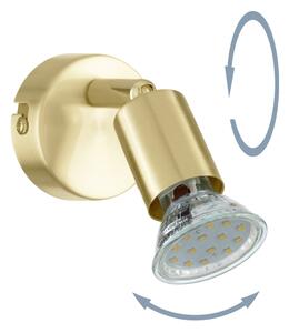 Eglo 33184 - Luce Spot da parete a LED BUZZ-LED 1xGU10/2,8W/230V 3000K oro