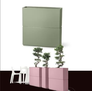 Fioriera Alta DUNE in Polietilene � una fioriera dal design Lineare Dimensioni 80x27xh 80 cm in grado di delimitare con eleganza ampi spazi Colore Giada