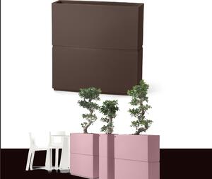 Fioriera Alta DUNE in Polietilene � una fioriera dal design Lineare Dimensioni 80x27xh 80 cm in grado di delimitare con eleganza ampi spazi Colore Corten
