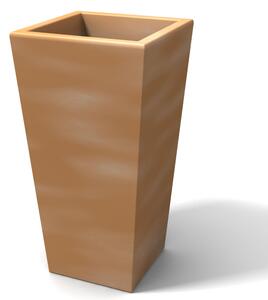 Porta vaso Vaso in polietilene EGIZIO LISCIO 32x22x53 cm ideale per arredare al meglio sia un ambiente interno che esterno Tegola
