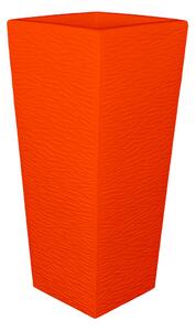 Porta vaso Vaso in polietilene EGIZIO rustico 32x22x53 cm ideale per arredare al meglio sia un ambiente interno che esterno Arancio