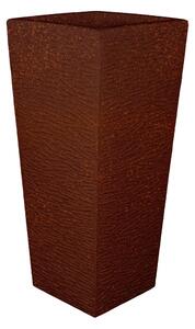 Porta vaso Vaso in polietilene EGIZIO rustico 32x22x53 cm ideale per arredare al meglio sia un ambiente interno che esterno Bronzo