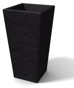 Porta vaso Vaso in polietilene EGIZIO rustico 32x22x53 cm ideale per arredare al meglio sia un ambiente interno che esterno Grafite