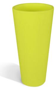Portavaso alto in polietilene GOTICO liscio 110 cm ideale per interno ed esterno diametro superiore 50,5 cm inferiore 43 cm colore Kiwi