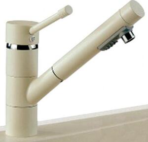 Plados Miscelatore Cucina con Doccetta estraibile Rubinetto Monocomando materiale Ultrametal colore Alluminio UM41 - TIZMIXEXT