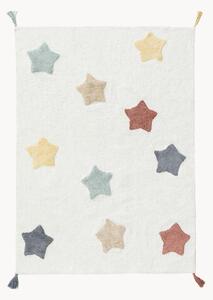 Tappeto per bambini fatto a mano in cotone Stars, lavabile