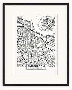 Poster incorniciato Amsterdam