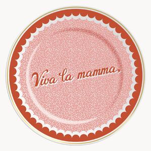 Piatto in porcellana Viva La Mamma