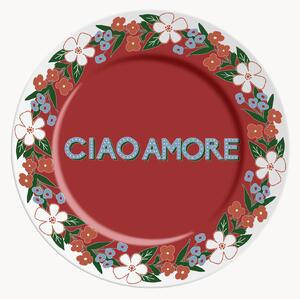 Piatto in porcellana Ciao Amore