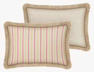 Cuscino da interno-esterno fatto a mano Sara Sunflower & Pink
