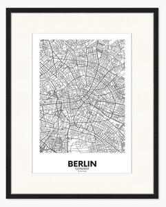 Poster incorniciato Map of Berlin