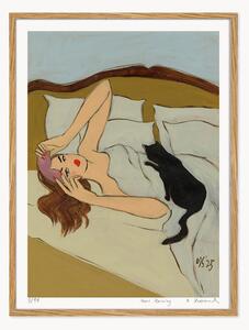 Stampa digitale incorniciata Meow Morning