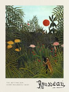 Stampa artistica The Setting Sun - Henri Rousseau, (30 x 40 cm)