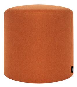 Poggiapiedi color terracotta con rivestimento in lana Folk – noo.ma