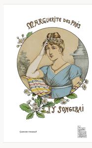 Set di 4 strofinacci in cotone Marguerite Des Pres Vintage