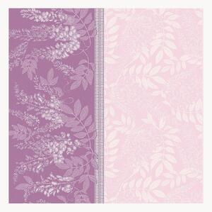 Set di 4 tovaglioli jacquard Glycines Parme