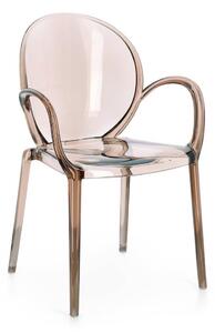Sedia da esterno marrone chiaro in plastica Camilla – Bizzotto