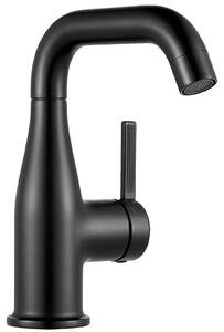 Miscelatore per lavabo, realizzato in lega di zinco resistente, con controllo monocomando, colore nero, acciaio inossidabile, attacco G3/8