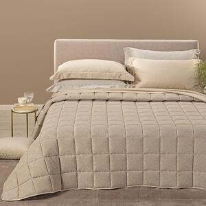 Trapunta Leggerissima MATRIMONIALE Gemma NATURALE Raso Jacquard Caleffi