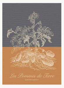 Set di 4 strofinacci jacquard Pommes De Terre Ocre