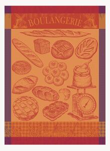 Set di 4 strofinacci jacquard Boulangerie Moulin Ambre