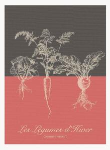 Set di 4 strofinacci jacquard Legumes D'Hiver Tomette