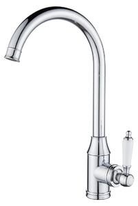 Aquanello Heritage Manor: Rubinetto da cucina classico – Miscelatore dal design nostalgico in cromo, modello CR-9001-HM