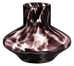 Vaso marrone in vetro fatto a mano (altezza totale 28 cm) Glom – noo.ma
