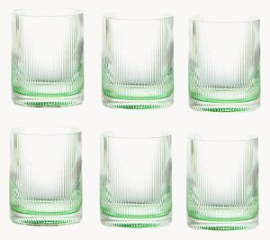 Set di 6 bicchieri Rigatino