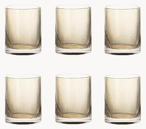 Set di 6 bicchieri Rigatino