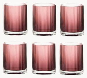 Set di 6 bicchieri Rigatino