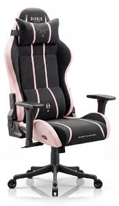 Sedia gaming in tessuto nero-rosa Diablo X-One 2.0 Akira Pink Small