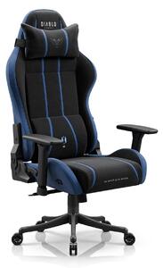 Sedia gaming in tessuto nero-blu Diablo X-One 2.0 Night Blue Small