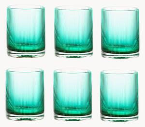 Set di 6 bicchieri Rigatino