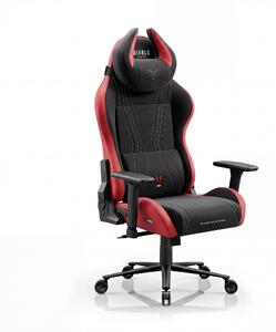 Sedia gaming in tessuto nero-rosso Diablo X-Horn 2.0 Bloody Mary Normal